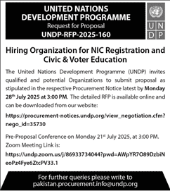 United Nations Development Programme Tender Notice